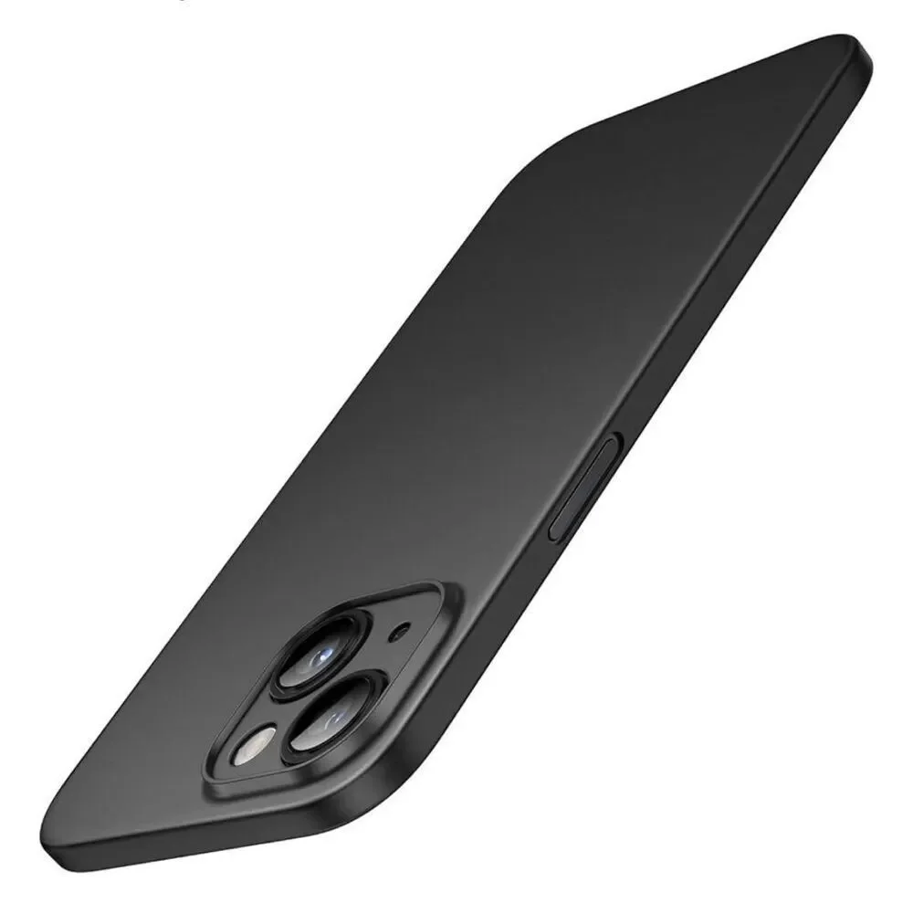 TOZO Case for iPhone 13 Case Cover 6.1 inch Matte Slim‎ Semi Transparent Black